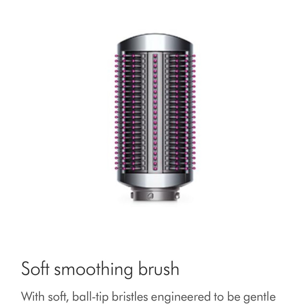 Dyson Soft Smoothing Brush - Silver and Pink